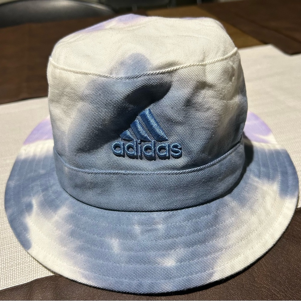 Adidas Blue Tie-Dye Bucket Hat